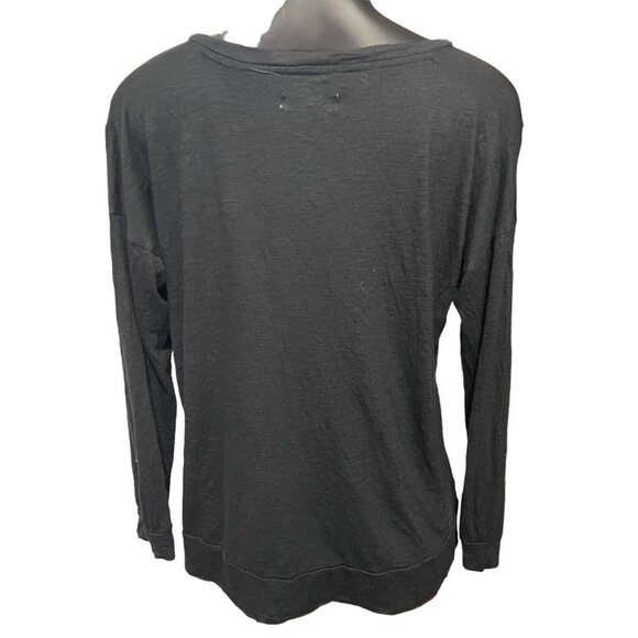 XS Madewell Long Sleeve V-Neck Oversize Womens Top Tshirt - Picture 7 of 11